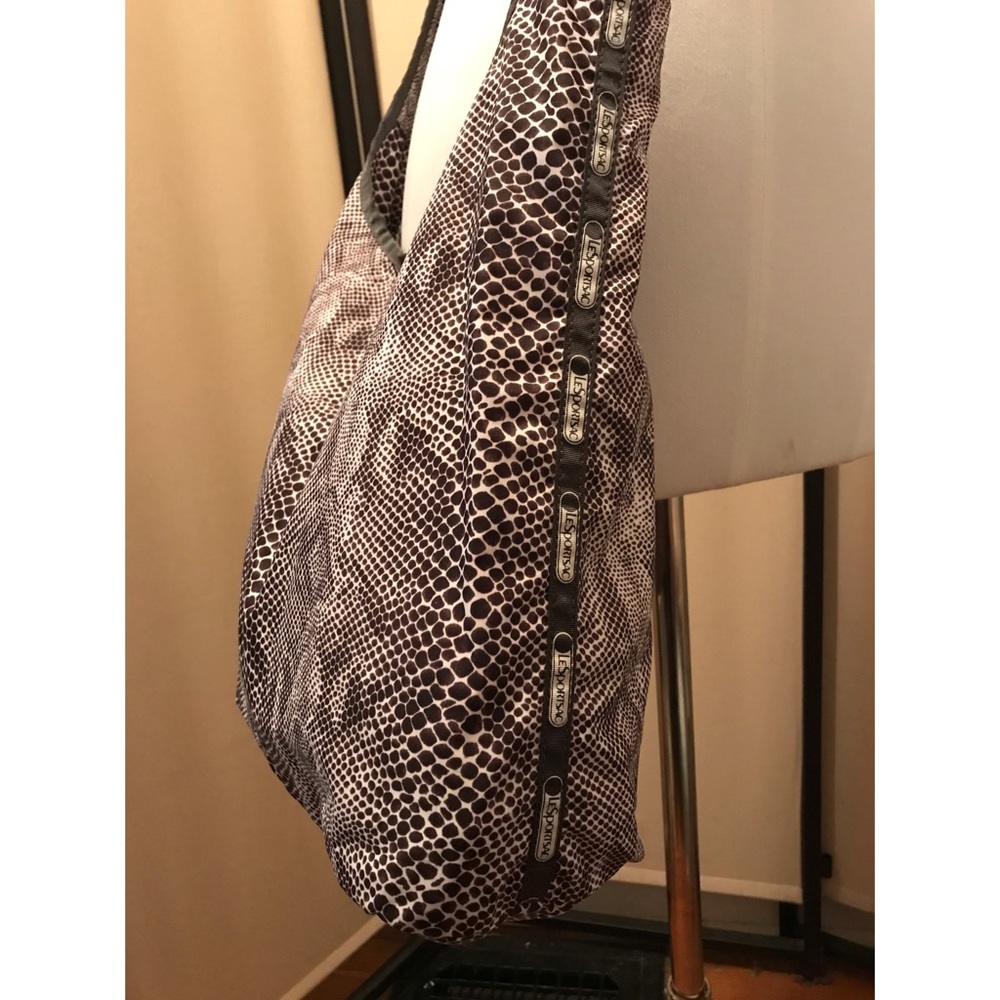 Lesportsac Python Crossbody Messenger Tote New - image 2